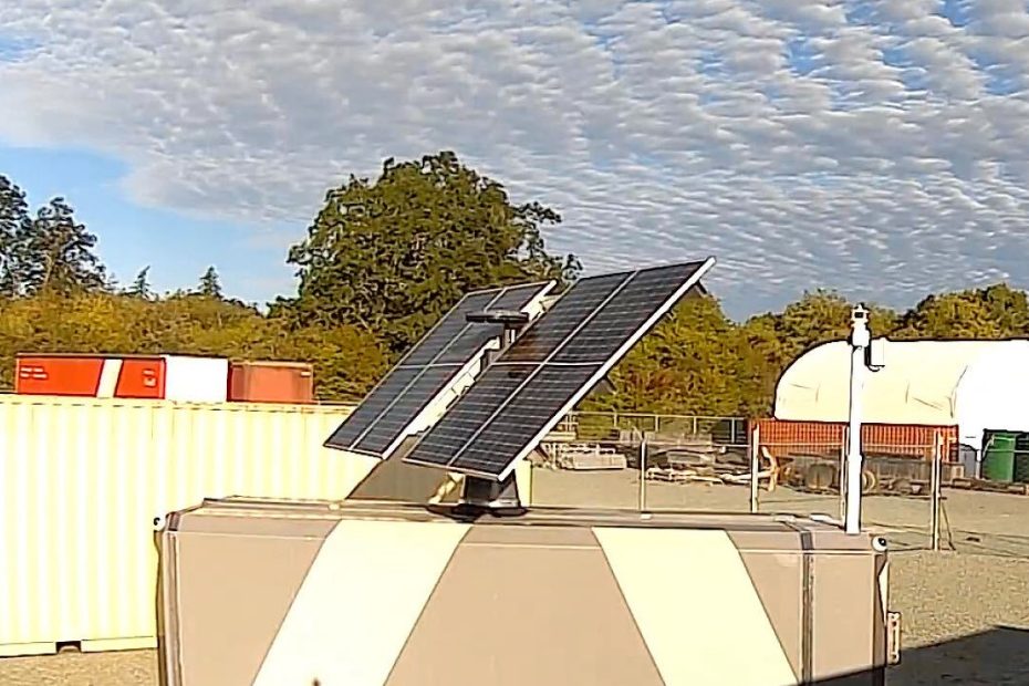 AEMS autonomous platform at the Canadian Coast Guard site on Vancouver Island